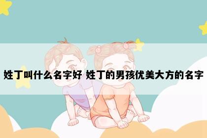 姓丁叫什么名字好 姓丁的男孩优美大方的名字